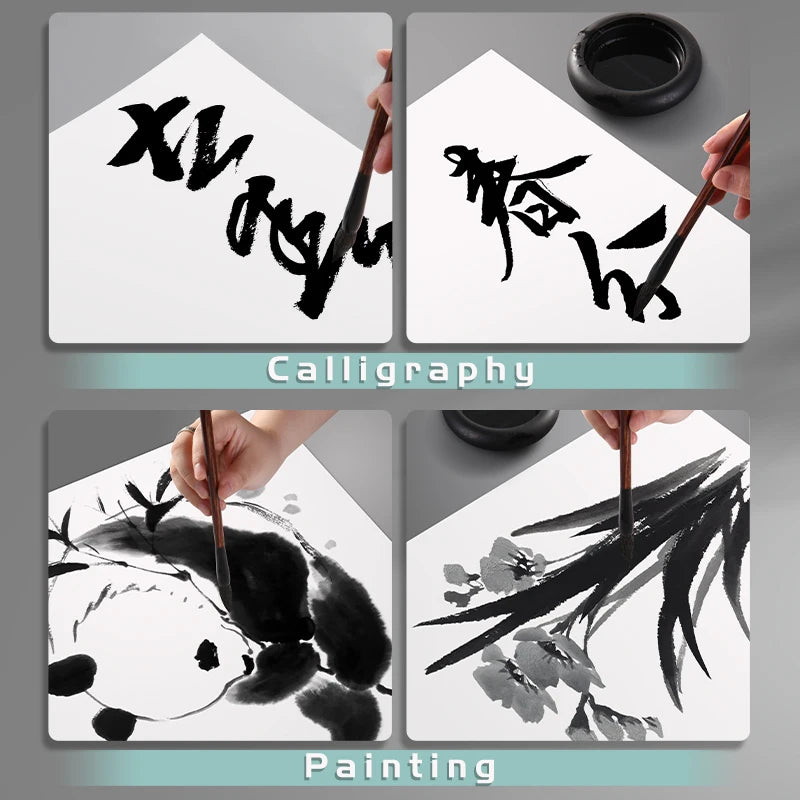 Raw Xuan Paper — 50 Sheets | 13.66 in × 13.66 in
