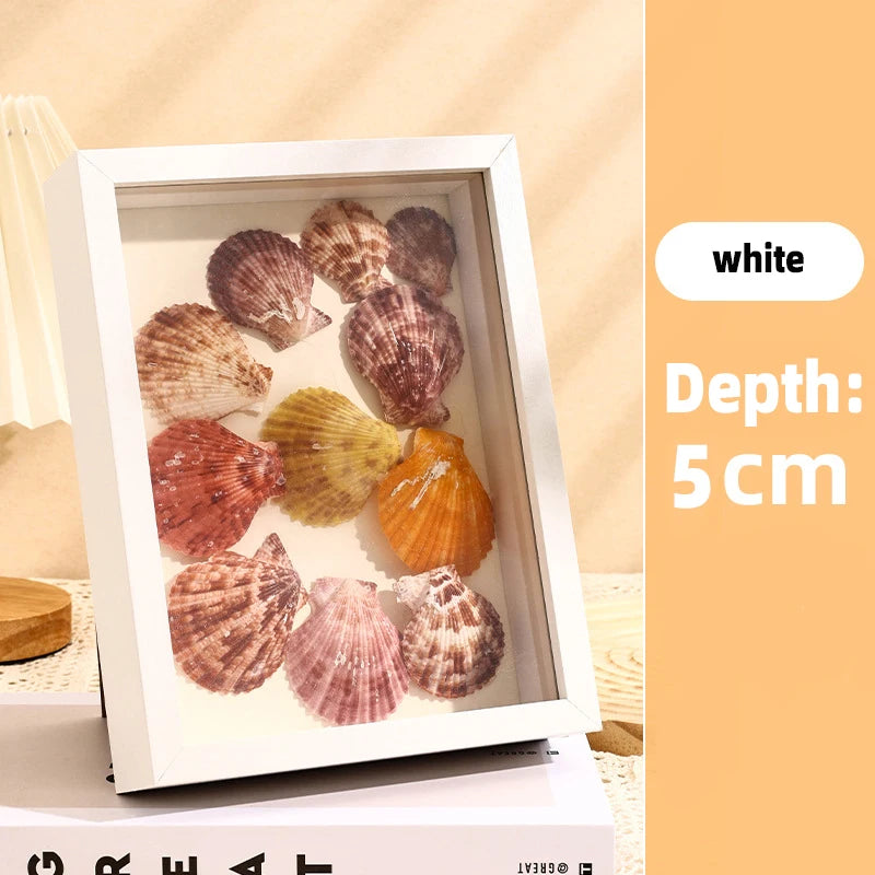 3D Shadow Box Frame — Dried Flower Display & Handmade Art Holder | 4 Colors, 6 Sizes