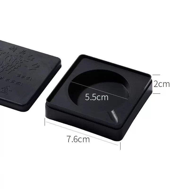 Portable Ink Stone — Square | For Calligraphy & Ink Painting