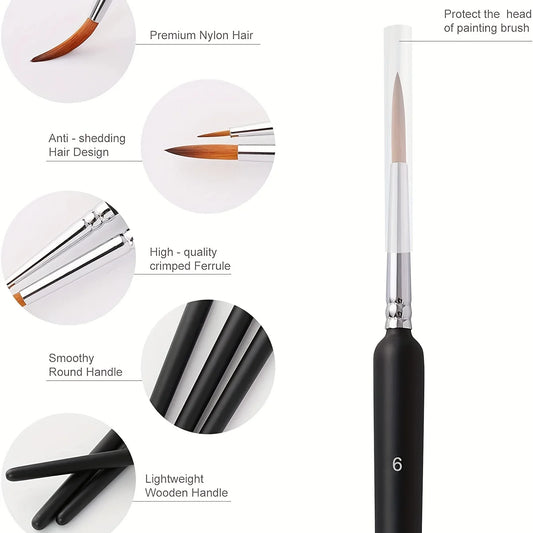 Detail Paint Brush Set — 10 or 11 Brushes | Watercolor, Ink & Acrylic