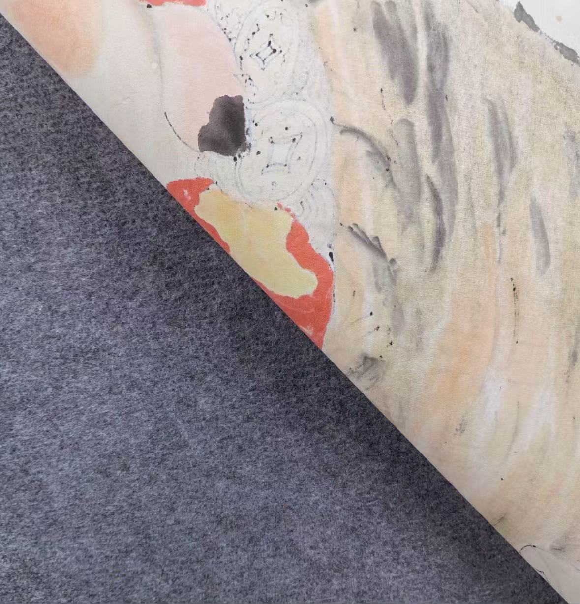 Hand-Painted Ink Pig Artwork on Xuan Paper – Prosperity Pig, 46 x 48 cm