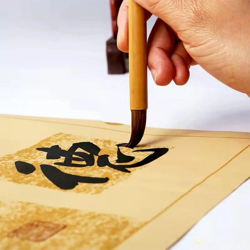 Chinese Calligraphy Brush Set — 10 Brushes with Storage Bag