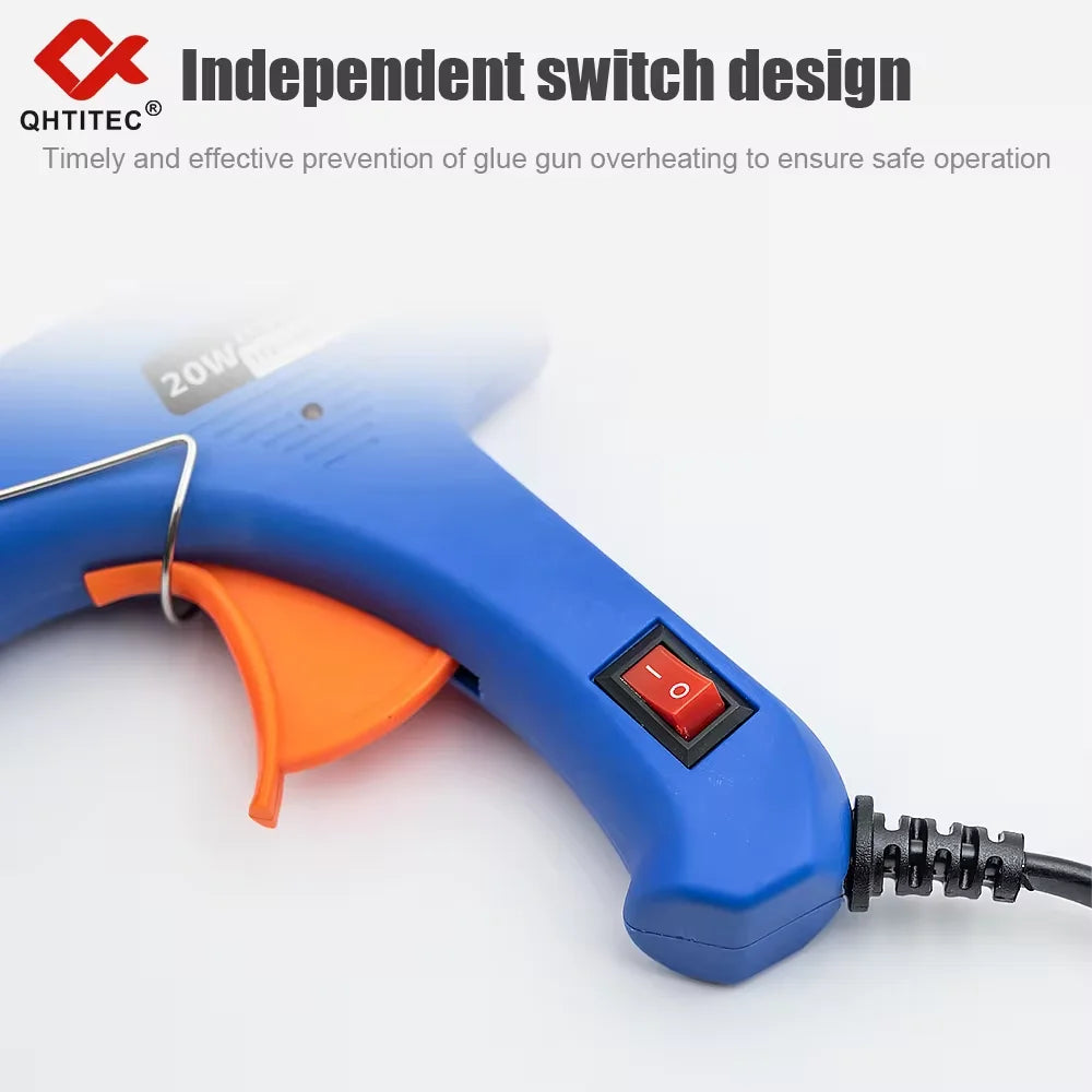 Mini Hot Glue Gun 20W — With 20 Glue Sticks | DIY Crafts, Floral & Home Décor
