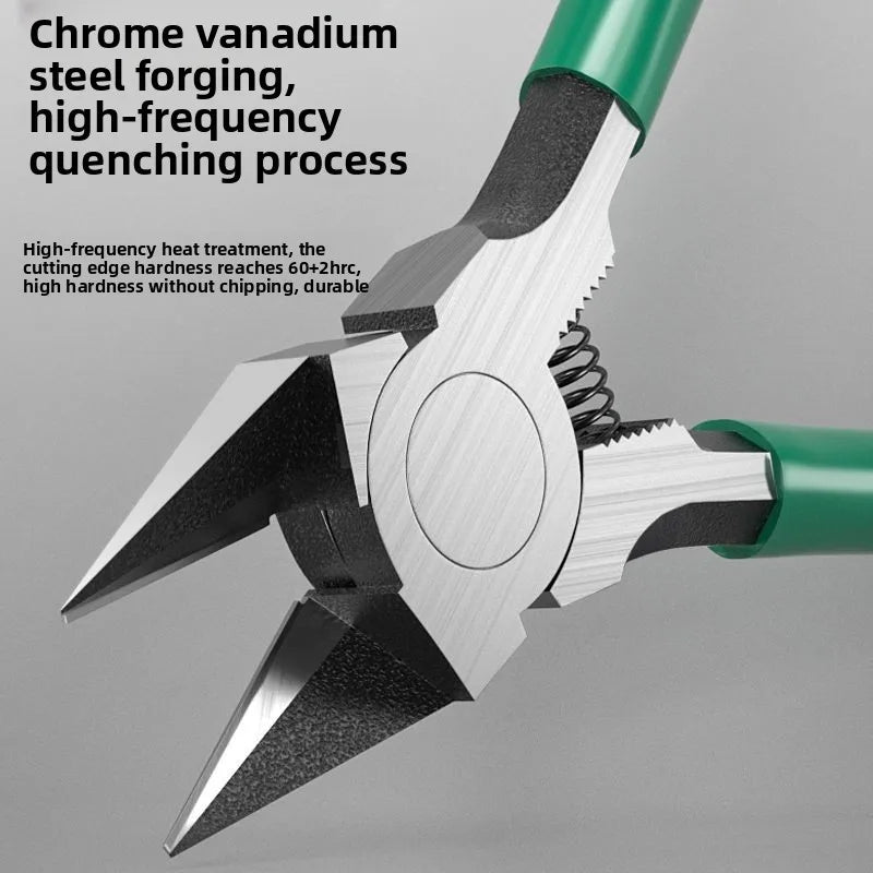 Long Nose Diagonal Pliers — 5" & 6" Bent Handle | Chrome Vanadium, Electrician & DIY Tool