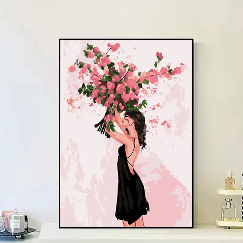 Bouquet Girl Paint by Numbers Kit