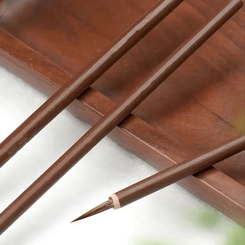 Fine Line Art Brushes for Outline Drawing — Handmade Chinese Calligraphy & Detail Work