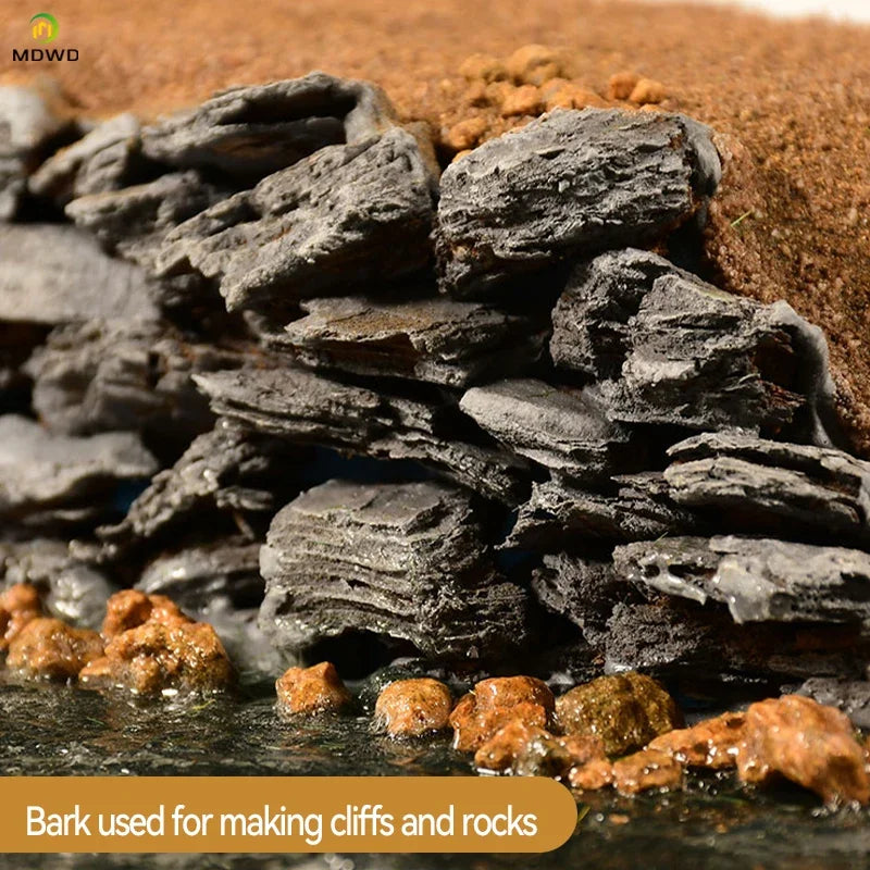 Natural Bark Chips for Miniature Scenery — 50g | Fairy Gardens, Sand Tables, Railway Models & Dioramas