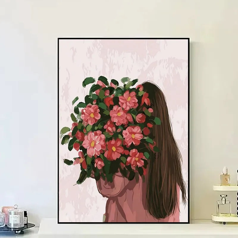 Bouquet Girl Paint by Numbers Kit