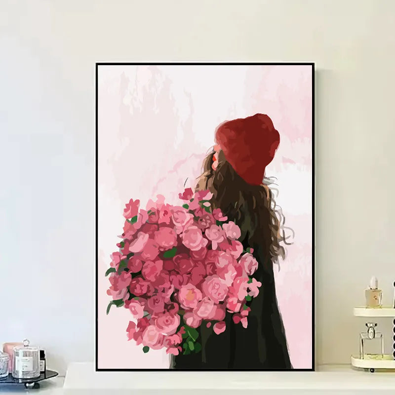 Bouquet Girl Paint by Numbers Kit