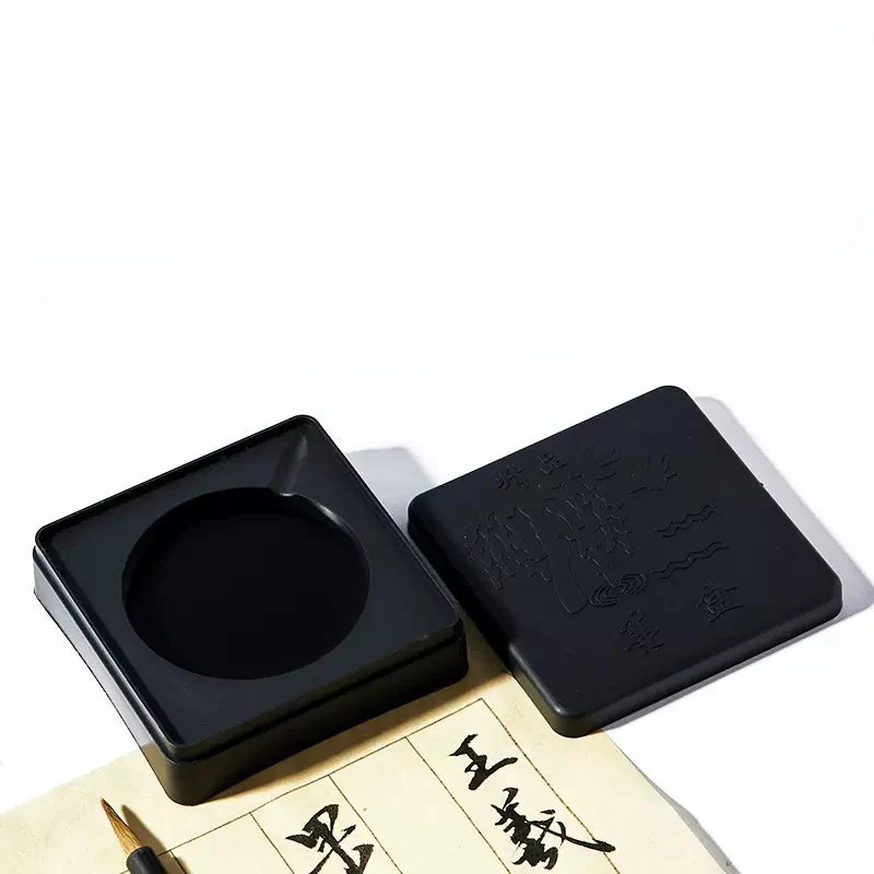 Portable Ink Stone — Square | For Calligraphy & Ink Painting