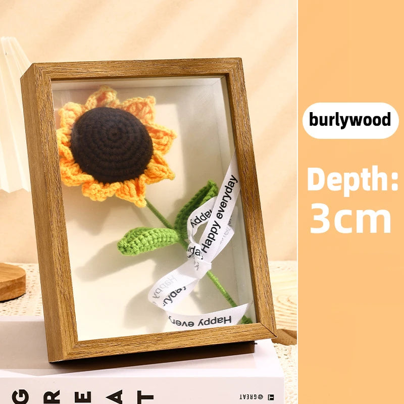 3D Shadow Box Frame — Dried Flower Display & Handmade Art Holder | 4 Colors, 6 Sizes