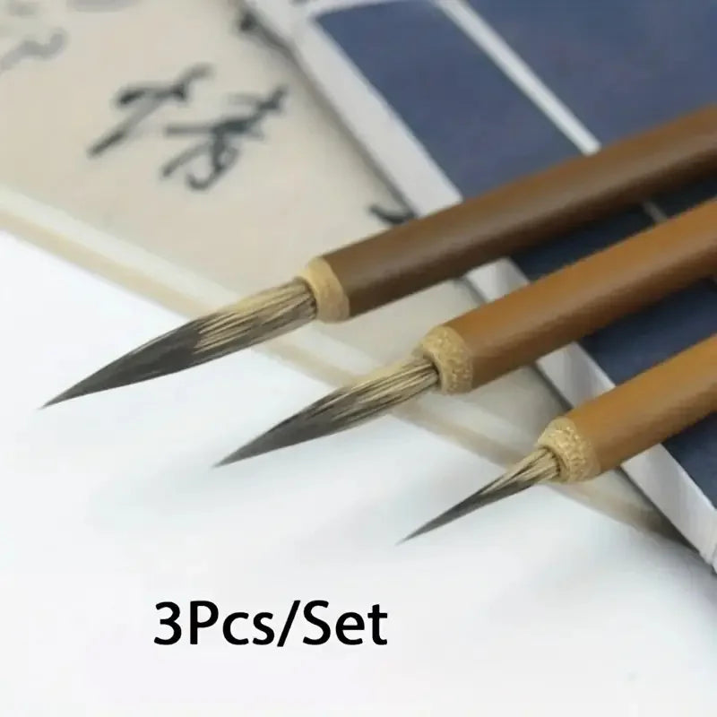 Fine Line Art Brushes for Outline Drawing — Handmade Chinese Calligraphy & Detail Work