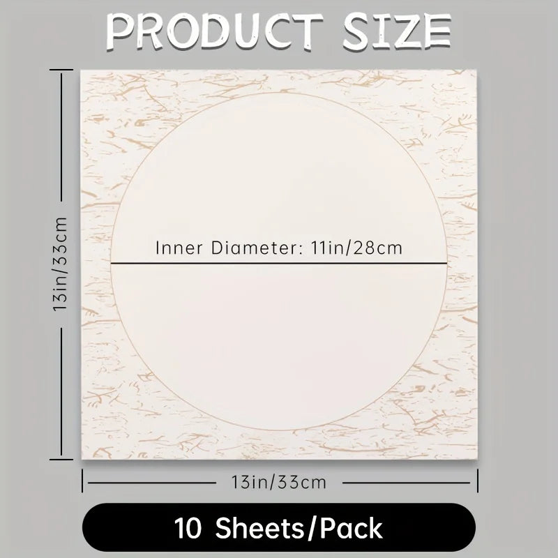 Semi-Sized Xuan Paper — 10 Sheets | 13 × 13 in | Ink Painting & Calligraphy
