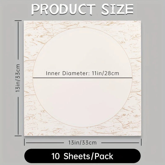 Semi-Sized Xuan Paper — 10 Sheets | 13 × 13 in | Ink Painting & Calligraphy