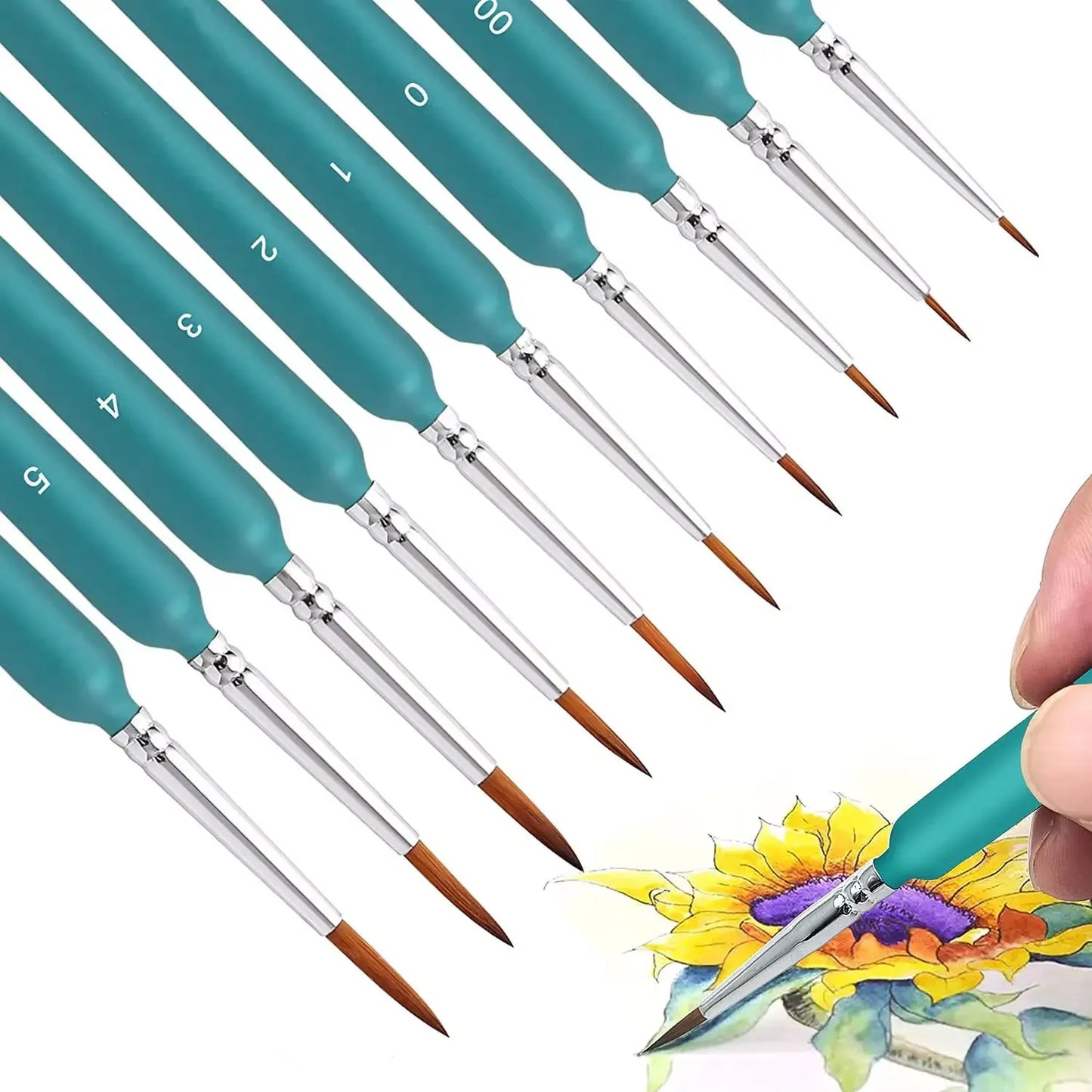 Detail Paint Brush Set — 10 or 11 Brushes | Watercolor, Ink & Acrylic