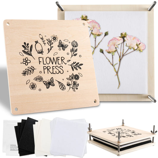 Wooden Flower Press Kit — Preserve Nature's Quiet Beauty