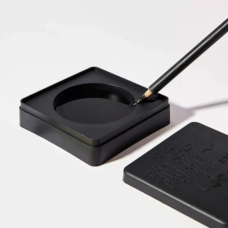Portable Ink Stone — Square | For Calligraphy & Ink Painting