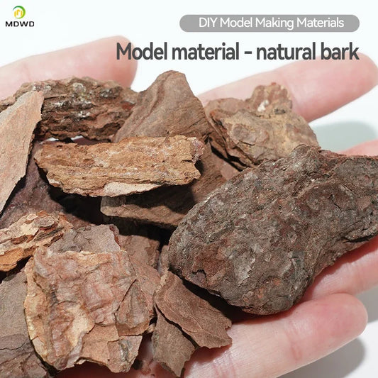 Natural Bark Chips for Miniature Scenery — 50g | Fairy Gardens, Sand Tables, Railway Models & Dioramas