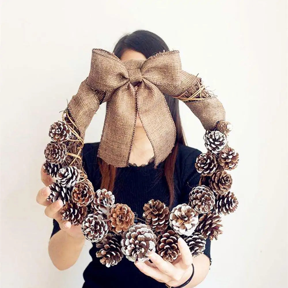 Natural Pine Cones — Pack of 10 | Large Rustic Cones for Wreaths, Seasonal Decor & Handmade Crafts