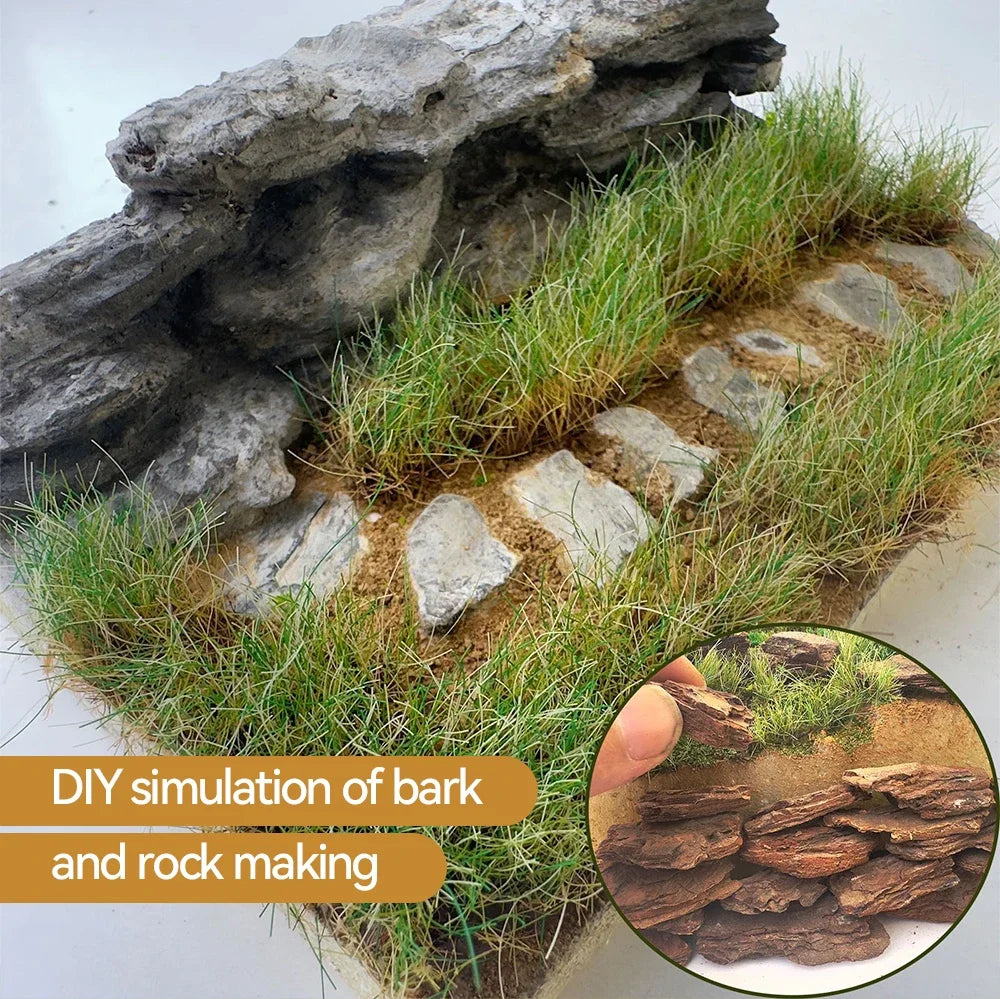 Natural Bark Chips for Miniature Scenery — 50g | Fairy Gardens, Sand Tables, Railway Models & Dioramas