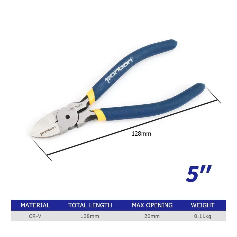 Diagonal Cutting Pliers — 5", 6" & 7" | Chrome Vanadium Wire Cutter for Electricians & DIY