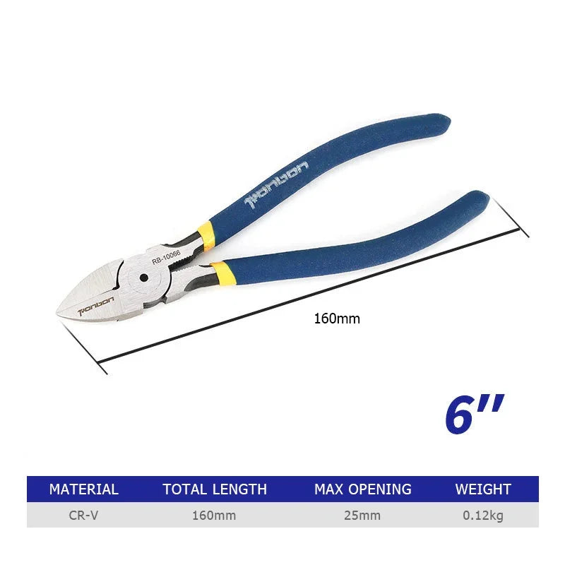 Diagonal Cutting Pliers — 5", 6" & 7" | Chrome Vanadium Wire Cutter for Electricians & DIY