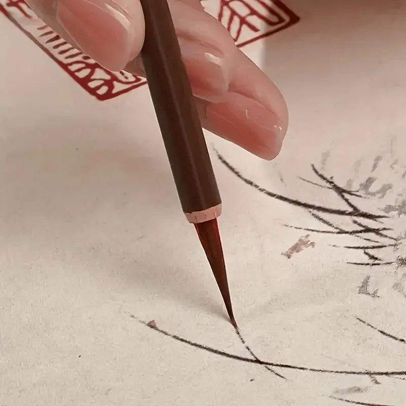Fine Line Art Brushes for Outline Drawing — Handmade Chinese Calligraphy & Detail Work