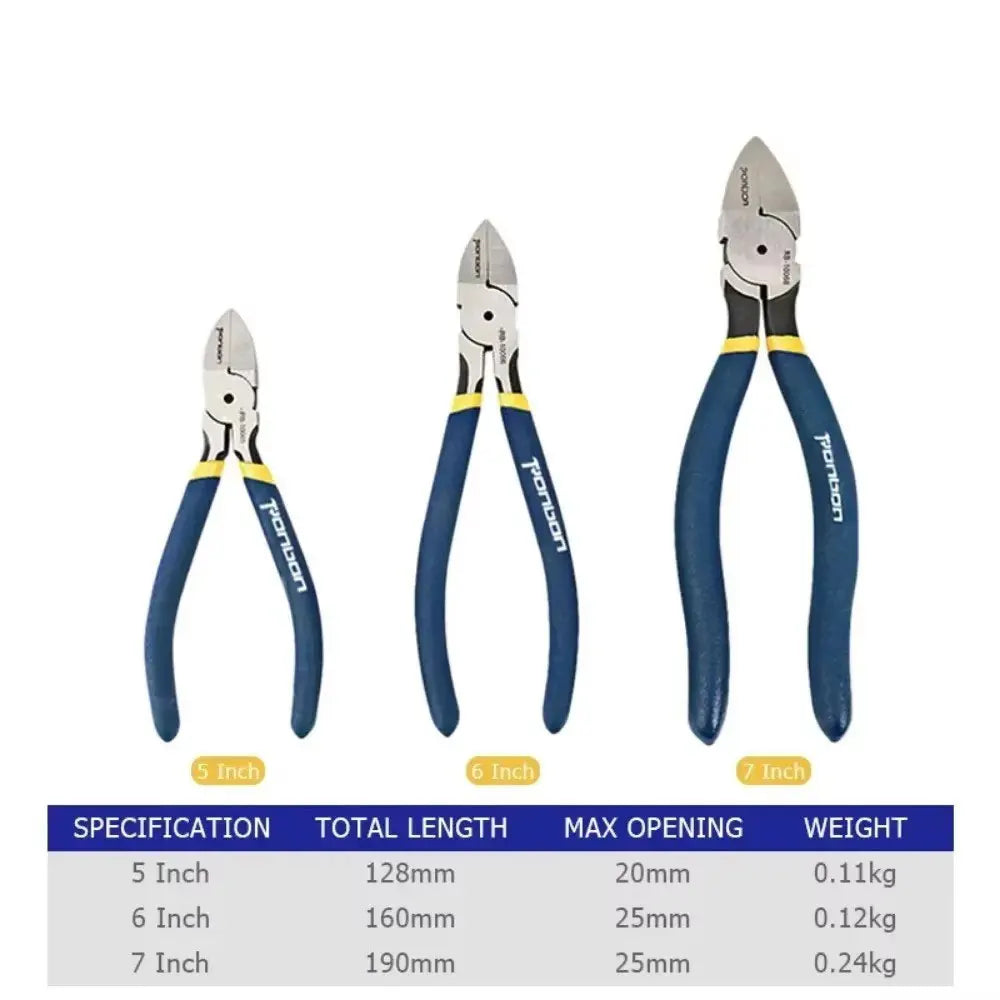 Diagonal Cutting Pliers — 5", 6" & 7" | Chrome Vanadium Wire Cutter for Electricians & DIY