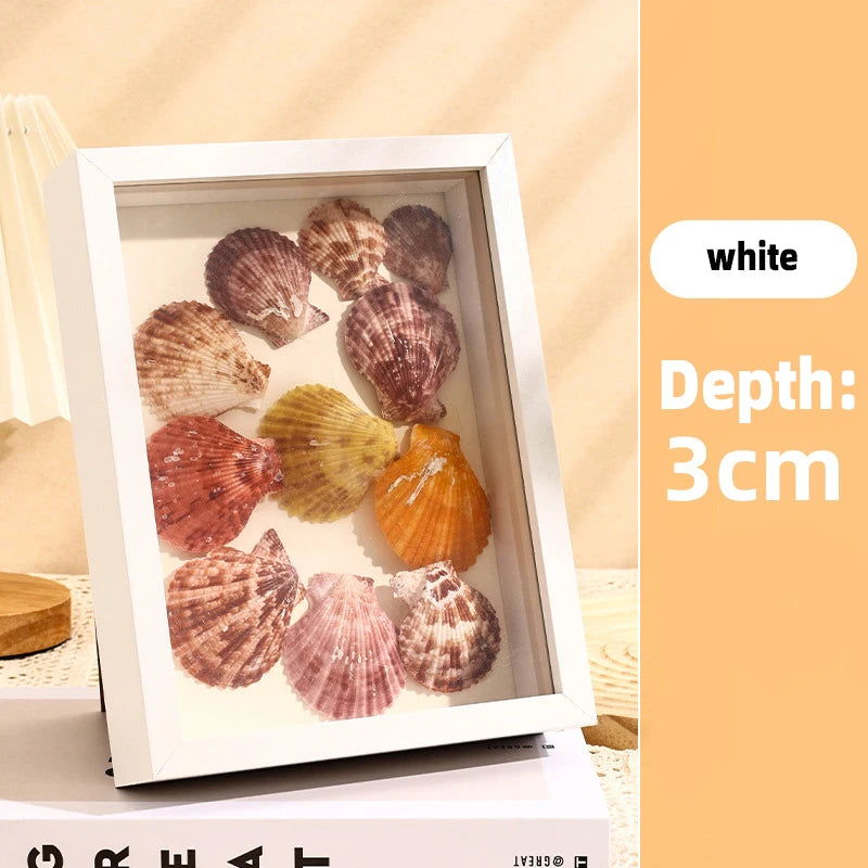 3D Shadow Box Frame — Dried Flower Display & Handmade Art Holder | 4 Colors, 6 Sizes