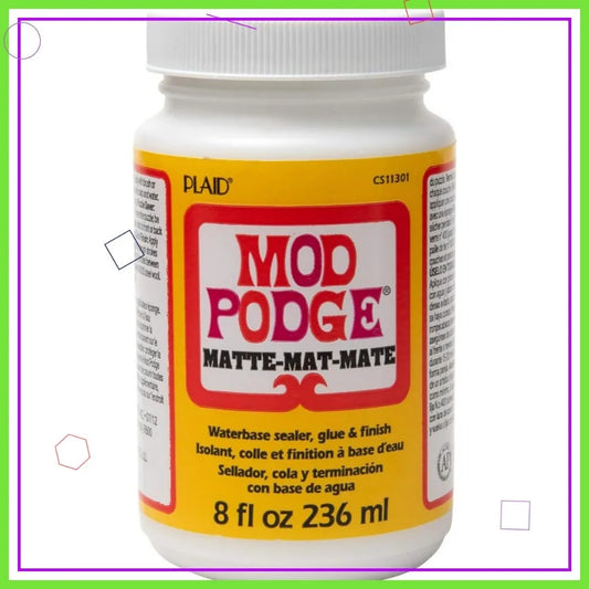 Matte Craft Glue & Sealer — 8 oz | All-in-One Adhesive, Sealer & Finish for Paper, Wood & Fabric