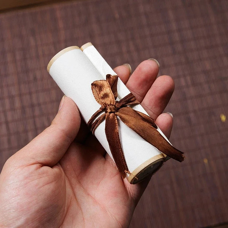 Mini Blank Hanging Scroll for Ink Painting & Floral Art