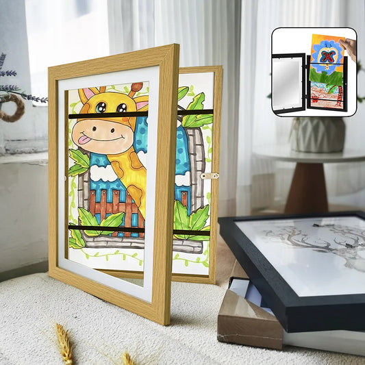 Magnetic Flap Art Frame — A4 | Artwork Display & Storage for Paintings, Prints & Handmade Art