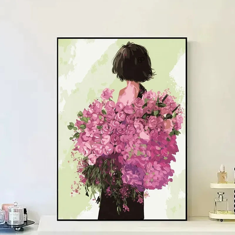 Bouquet Girl Paint by Numbers Kit