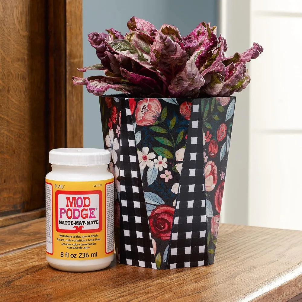 Matte Craft Glue & Sealer — 8 oz | All-in-One Adhesive, Sealer & Finish for Paper, Wood & Fabric
