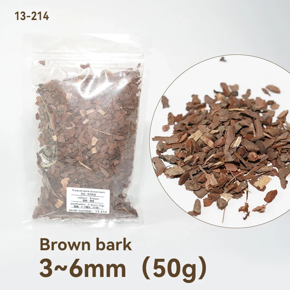 Natural Bark Chips for Miniature Scenery — 50g | Fairy Gardens, Sand Tables, Railway Models & Dioramas