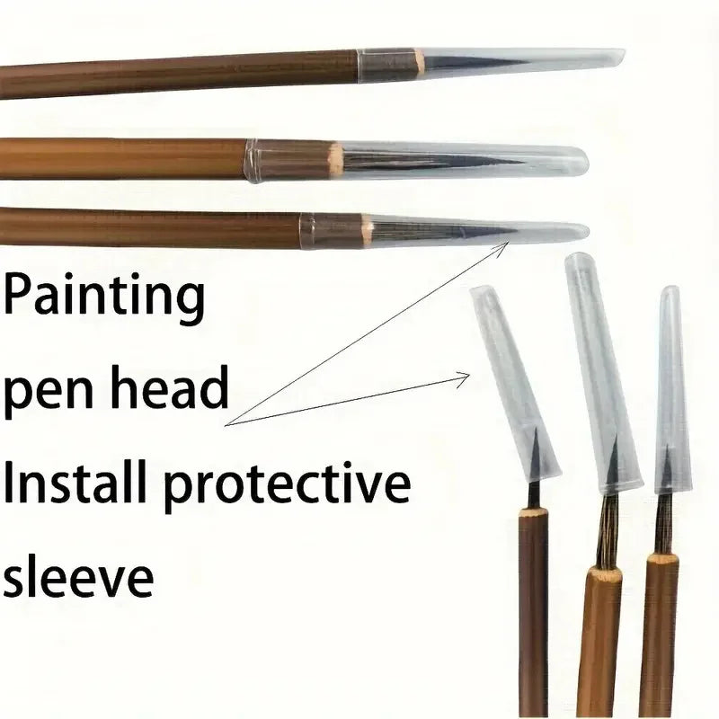 Fine Line Art Brushes for Outline Drawing — Handmade Chinese Calligraphy & Detail Work