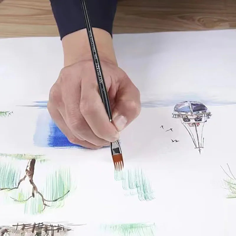Paint Brush Set — 4 Brushes | Watercolor, Ink & Acrylic