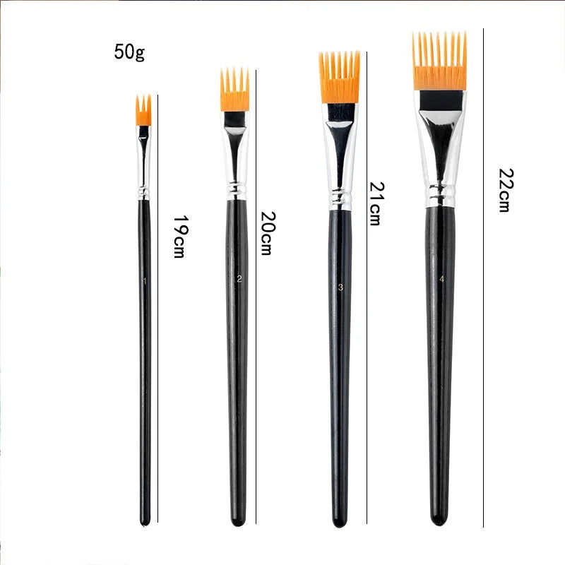 Paint Brush Set — 4 Brushes | Watercolor, Ink & Acrylic