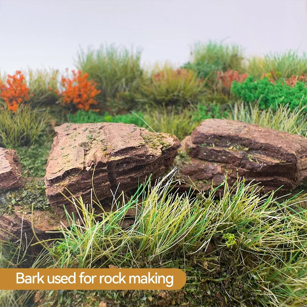 Natural Bark Chips for Miniature Scenery — 50g | Fairy Gardens, Sand Tables, Railway Models & Dioramas