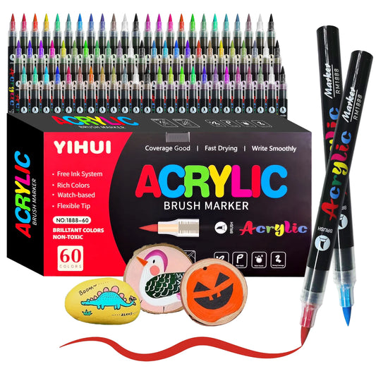 Acrylic Paint Marker Set — for Stone, Wood & Calligraphy