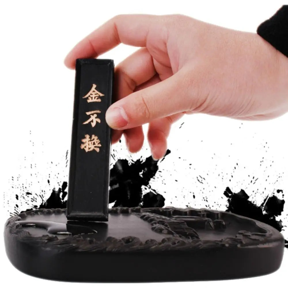 Handmade Chinese Ink Stick — Solid Sumi Ink Block for Calligraphy & Ink Painting | 3 Sizes