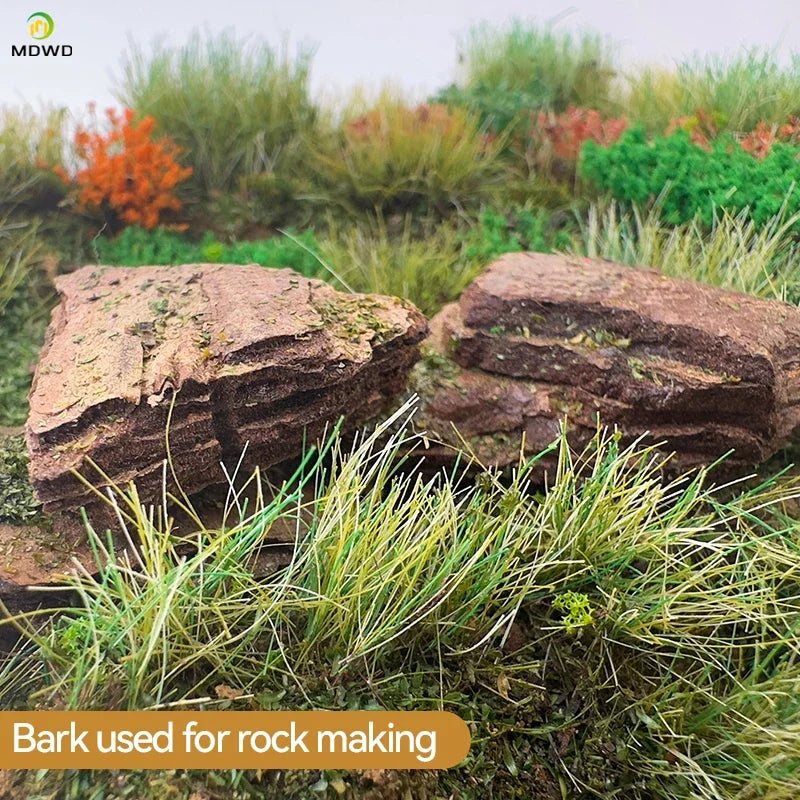 Natural Bark Chips for Miniature Scenery — 50g | Fairy Gardens, Sand Tables, Railway Models & Dioramas