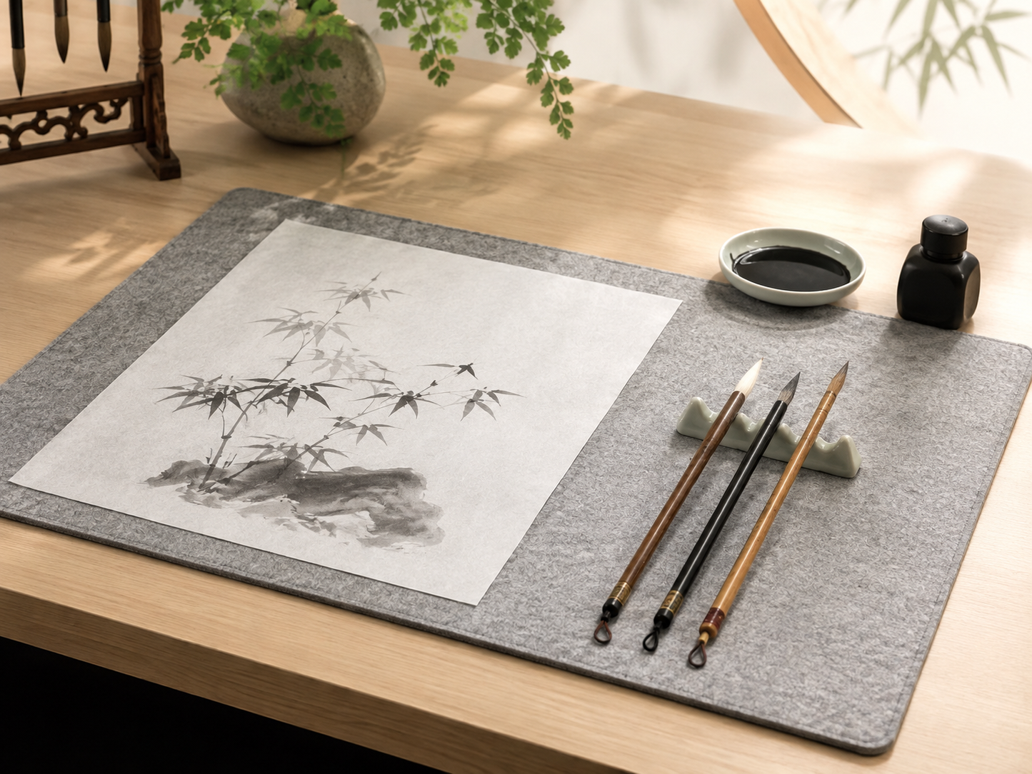 Soft Ink Painting Practice Mat for Beginners